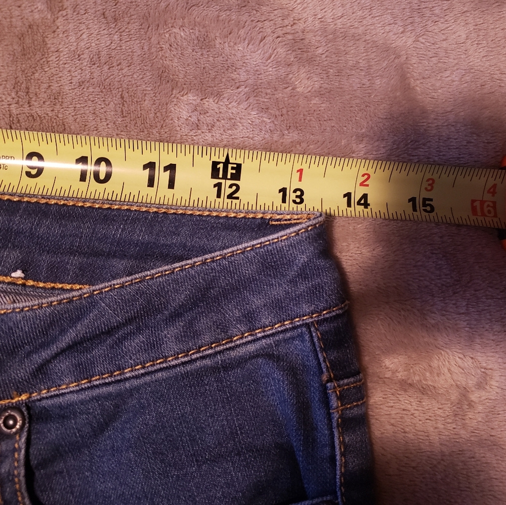 EUC - Velvet floral jeans Size 0 - Picture 9 of 9